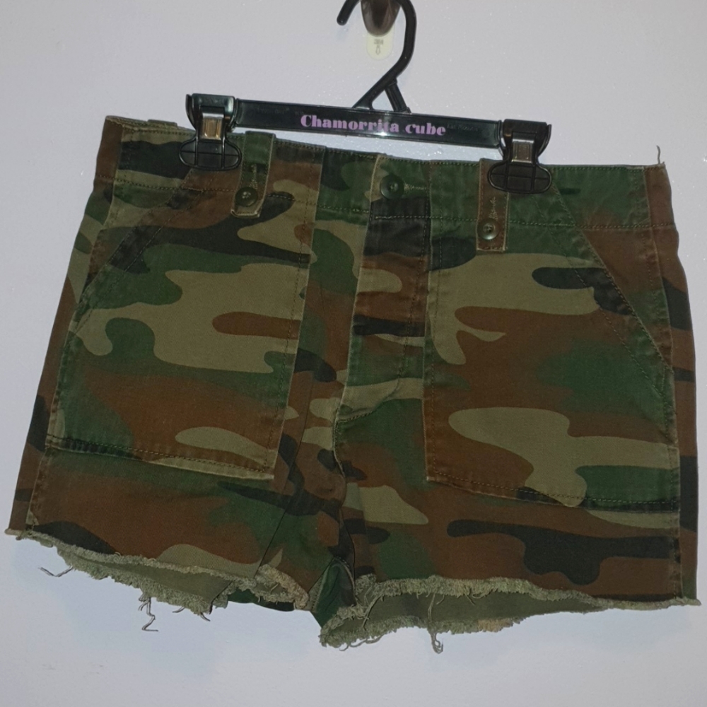 Camo Jean shorts
